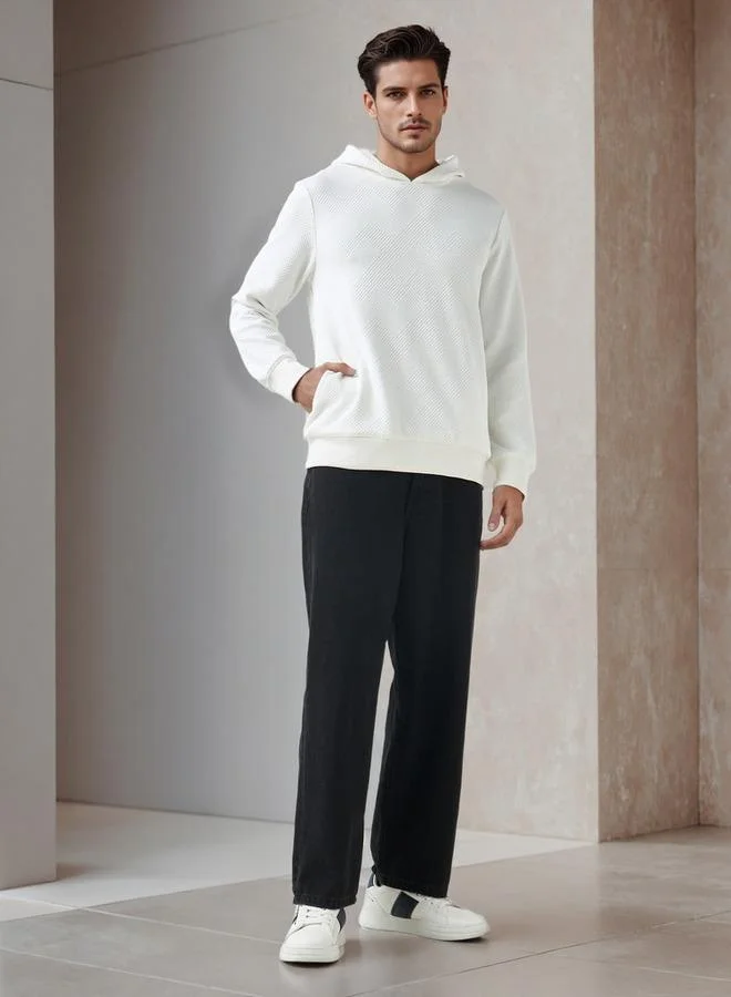 إمبيرور هودي رجالي بقصة مريحة بنقش جاكار